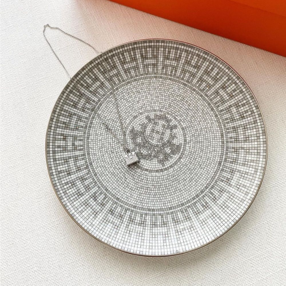 NWT HERMES MOSAIQUE AU 24 DESSERT PLATE ONE PLATE ONLY - Picture 8 of 8